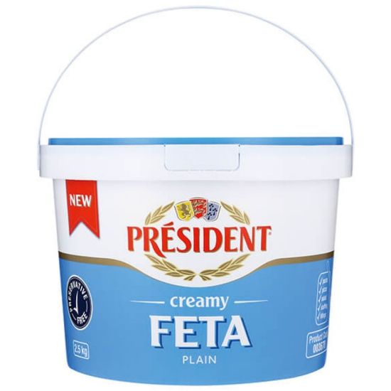 Picture of Cheese Feta Plain President 2.5kg rrrr