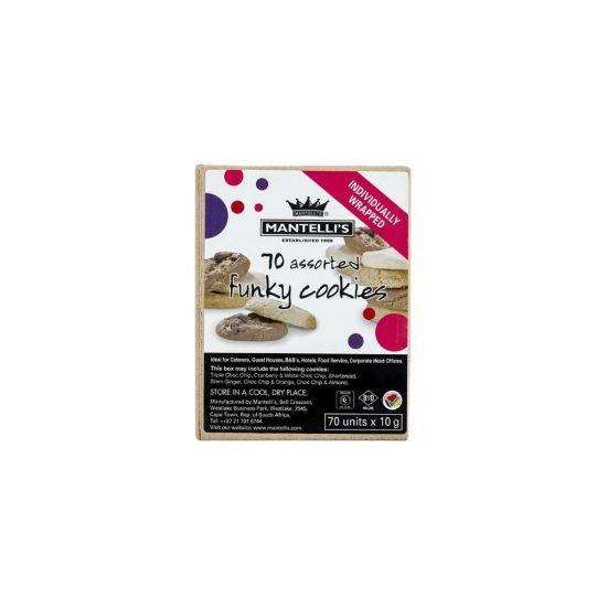 Picture of BISCUITS MANTELLIS ASSORTED FUNKY 70x10g