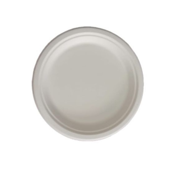 Picture of Biodegradable Plate White 22.8cm (50's)