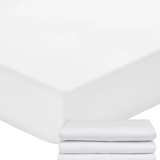Picture of 200TC WHITE FIT SHEET SINGLE 91X190X35