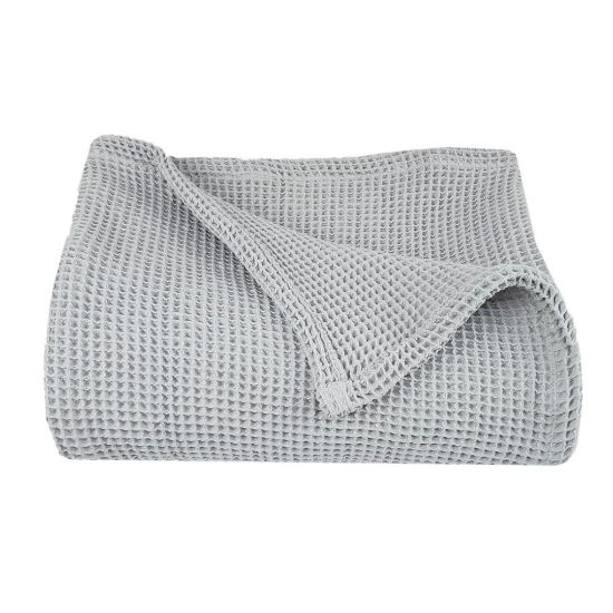 Picture of NORTEX WAFFLE THROW LIGHT GREY 210x260