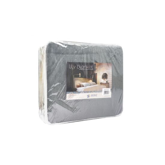 Picture of BLANKET SESLI GREY DOUBLE 200x230